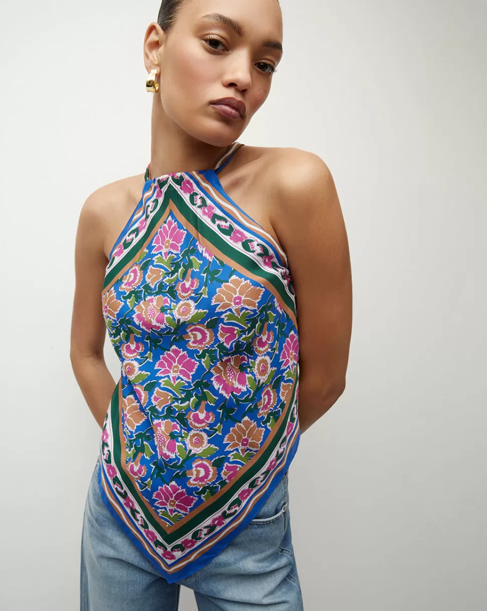 Veronica Beard Tops & Tees | Matching Sets>Raphael Silk Top Sarong Floral Print