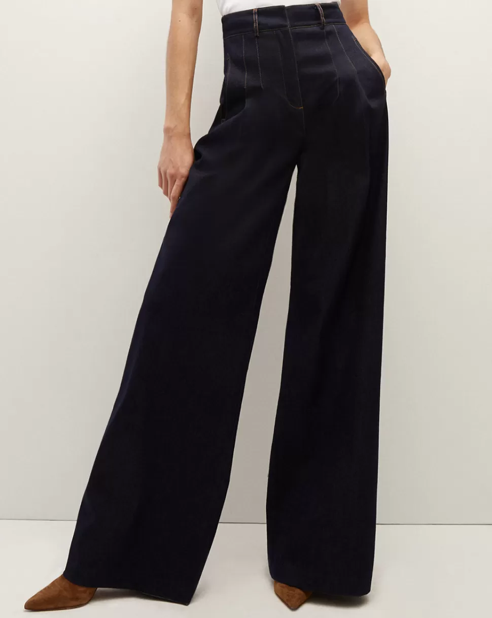 Veronica Beard Best Sellers | Pants>Rennert Denim Pant Dark Oxford