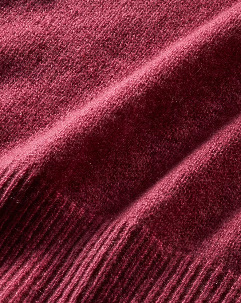 Veronica Beard Clothing | Sweaters>Shana Raspberry Cashmere Crewneck Sweater Soft Raspberry