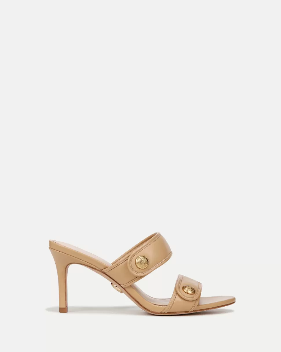 Veronica Beard Shoes | All Shoes>Sona Medium-Heel Beige Leather al Sand