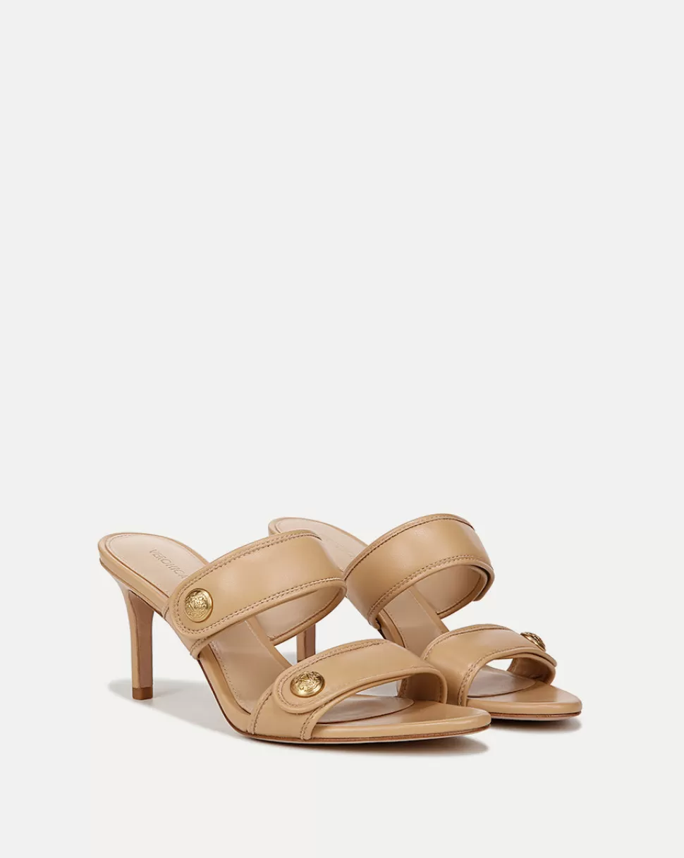 Veronica Beard Shoes | All Shoes>Sona Medium-Heel Beige Leather al Sand