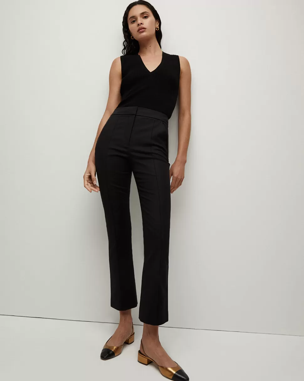 Veronica Beard Best Sellers | Clothing>Tani High-Rise Crop Pant Black