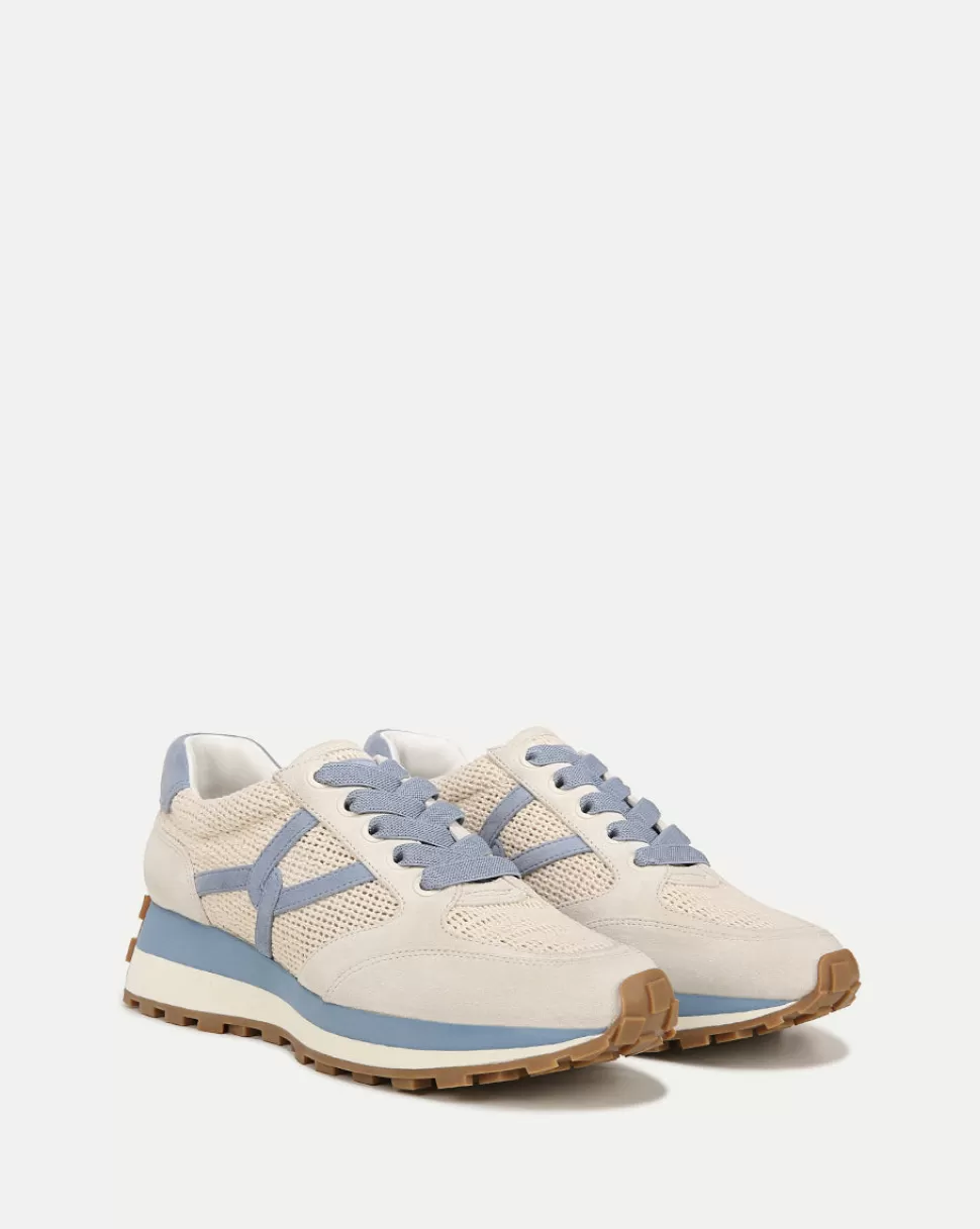 Veronica Beard Shoes | All Shoes>Valentina Two-Toned Cream/Light Blue Sneakers Coco Vista