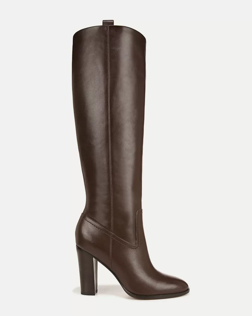 Veronica Beard Shoes | All Shoes>Vesper Leather Knee-High Boot Brown