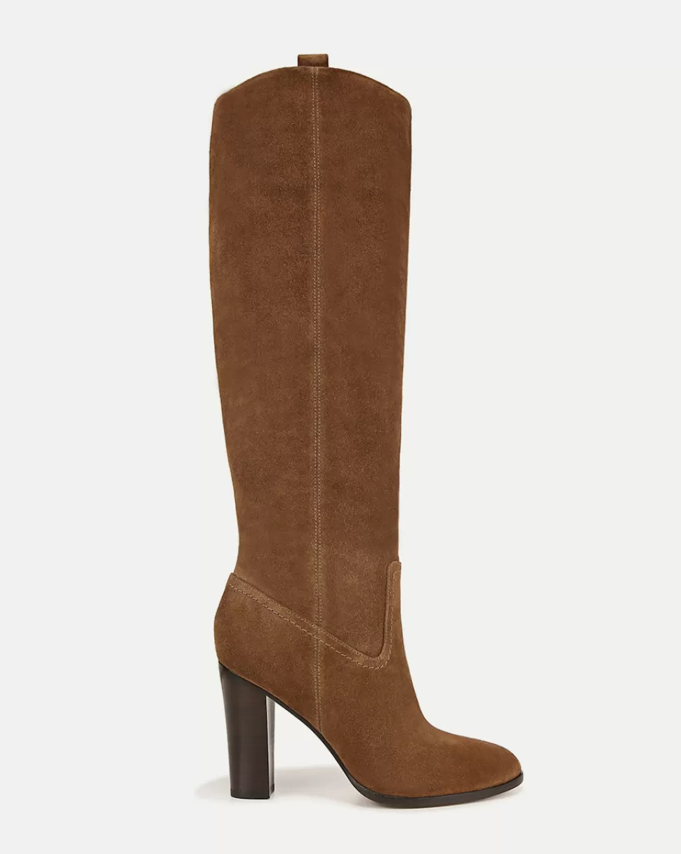 Veronica Beard Shoes | All Shoes>Vesper Suede Knee-High Boot Mocha